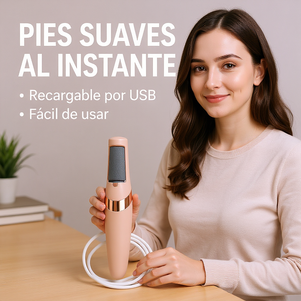 Limador Eléctrico Portátil para Pies y Manos – Recargable USB