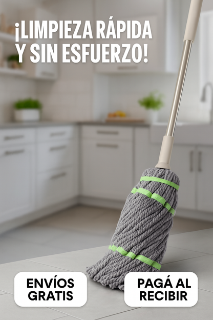 Trapeador Inteligente 360° – Limpieza Rápida y Sin Esfuerzo
